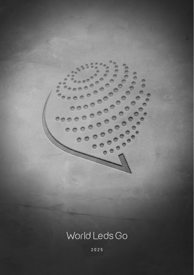 Portada del catálogo World Leds Go 2025